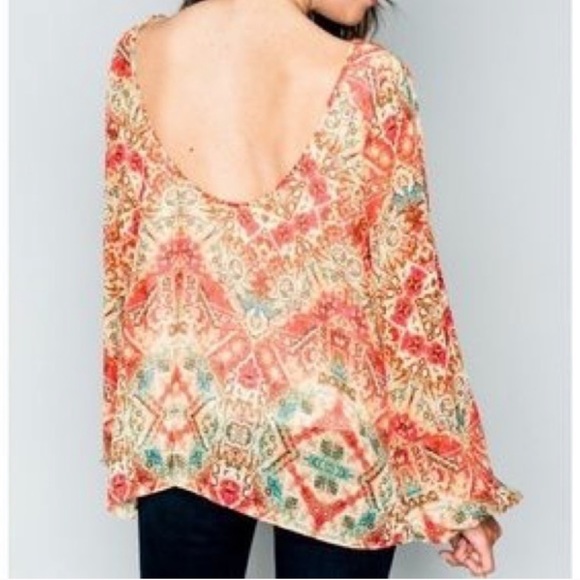 Show me Your Mumu Jade Blouse M EUC - Picture 2 of 9